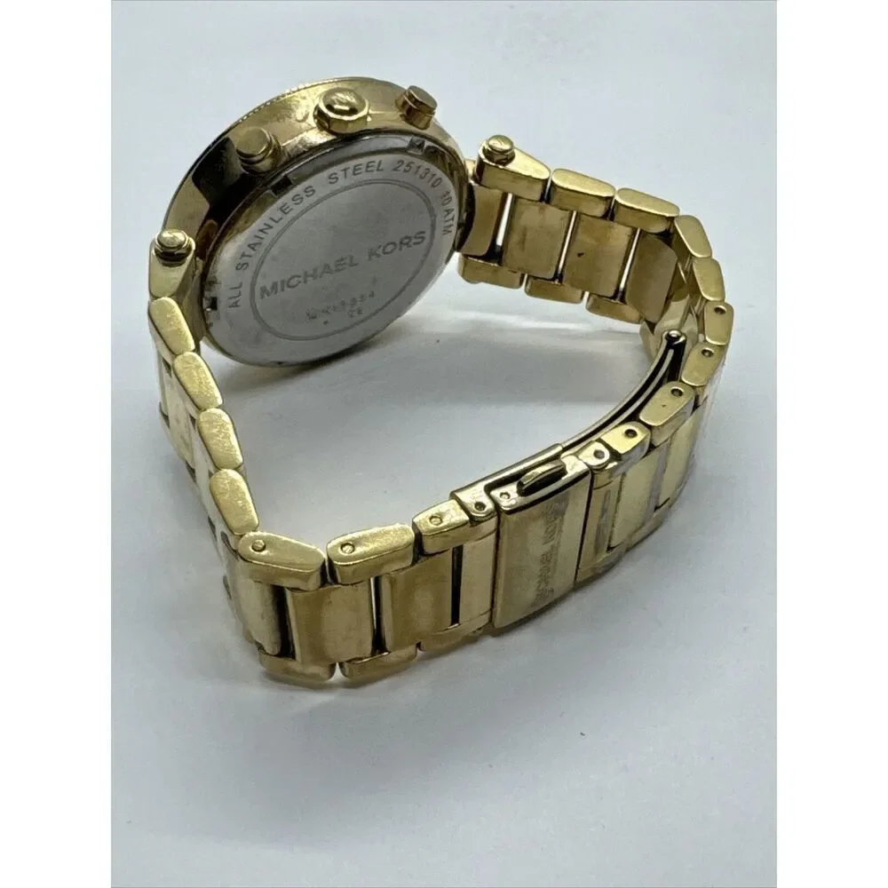 Michael Kors Parker MK5354 Women's Gold Stainless Steel Analog Dial Watch JNA634